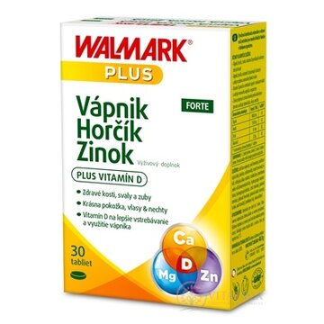 WALMARK Vápnik Horčík Zinok FORTE tbl (inov.2019) 1x30 ks obrázok