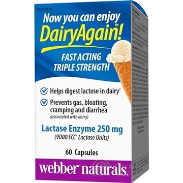 Webber Naturals Laktáza enzým 9000 FCC cps 1x60 ks obrázok
