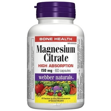 Webber Naturals Magnesium 150 mg cps 1x60 ks obrázok