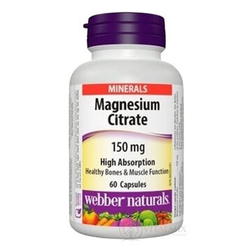 Webber Naturals Magnézium citrát 150 mg cps 1x60 ks obrázok