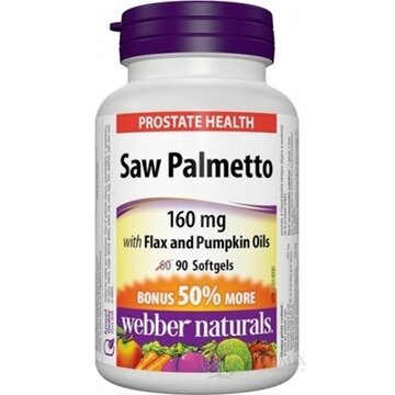 Webber Naturals Prostata Saw Palmetto 160 mg tbl (BONUS 50% naviac) 1x90 ks obrázok