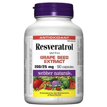 Webber Naturals Resveratrol cps 1x90 ks obrázok