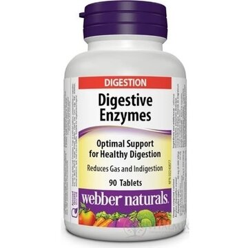Webber Naturals Tráviace enzýmy tbl 1x90 ks obrázok