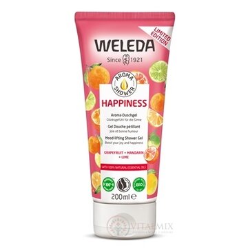 WELEDA Aroma shower HAPPINESS sprchový gél (grapefruit, mandarin,lime) 1x200 ml obrázok