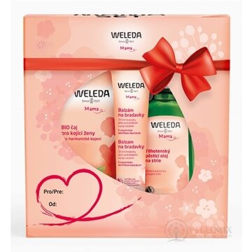 WELEDA Mama Set olej na strie 100 ml + balzam na bradavky 25 g + čaj 20x2g, 1x1 set obrázok