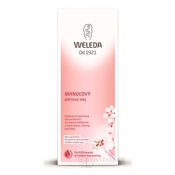 WELEDA MANDĽOVÝ pleťový olej jemné odlíčenie a hydratácia citlivej pokožky (inov.2018) 1x50 ml obrázok