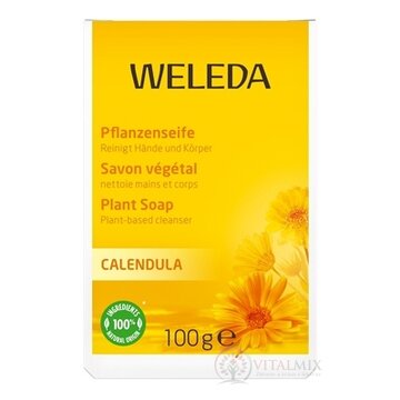 WELEDA NECHTÍKOVÉ rastlinné mydlo (Calendula Pflanzenseife) 1x100 g obrázok