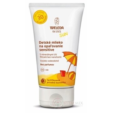 WELEDA SUN Detské mlieko na opaľovanie SPF 30 sensitiv (Edelweiss Sonnenmilch) 1x150 ml obrázok