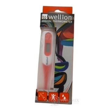 Wellion DIGITAL THERMOMETER digitálny lekársky teplomer, vodotesný, flexibilná špička 1x1 ks obrázok