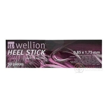 Wellion HEEL STICK - Lanceta bezpečnostná 0,85 x 1,75 mm (WELL2PREHH), sterilná, jednorázová, 1x50 ks obrázok