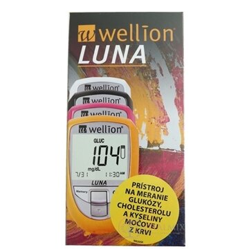 Wellion LUNA Trio s príslušenstvom merací systém na meranie glukózy, cholesterolu a kyseliny močovej, 1x1 set obrázok