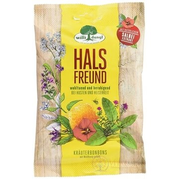 Willi dungl HALS FREUND - Šalvia s medom bylinné cukríky 1x65 g obrázok