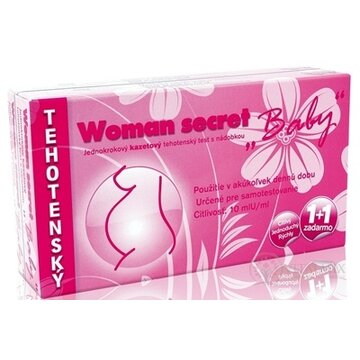 Woman secret BABY tehotenský test kazetový (1+1 zadarmo) 1x2 ks obrázok