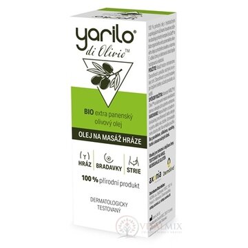 YARILO di Olivio OLEJ NA MASÁŽ HRÁDZE olivový panenský BIO, 1x30 ml obrázok