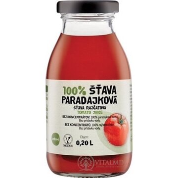 zdravo 100% ŠŤAVA PARADAJKOVÁ 1x200 ml obrázok