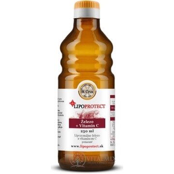Železo + Vitamín C LIPOPROTECT - St. CRUX lipozomálne železo s vitamínom C v oleji, pomaranč, 1x250 ml obrázok