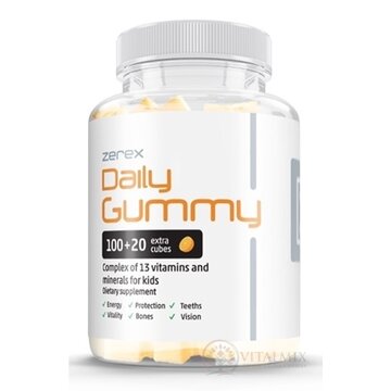 Zerex Daily Gummy žuvacie tablety, príchuť pomaranč, 1x120 ks obrázok