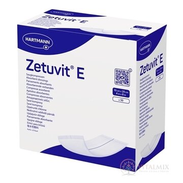Zetuvit E nesterilný nasiakavý kompres (10x20 cm) 1x50 ks obrázok