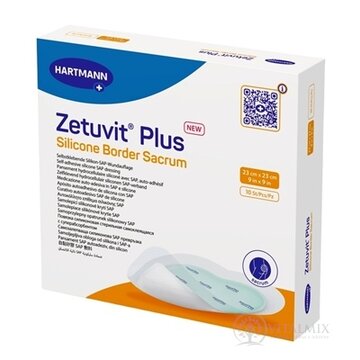 Zetuvit Plus Silicone Border Sacrum kompres sterilný (23x23 cm) 1x10 ks obrázok