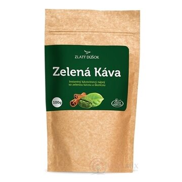 Zlatý Dúšok Zelená Káva instantný kávovinový nápoj so škoricou 1x100 g obrázok
