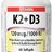 Webber Naturals Vitamín K2+D3 120 mcg/1000 IU cps (mäkké gélové kapsuly) 1x60 ks obrázok