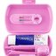 CURAPROX Kids travel set ružový (1x zubná kefka, 2x medzizubná kefka CPS, 1x zubná pasta melón 6+ 10 ml, 1x nálepka) 1x1 set obrázok