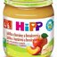 HiPP Príkrm 100% Ovocie Jablká, banány a broskyne (od ukonč. 4./6. mesiaca) 1x125 g obrázok