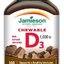 JAMIESON VITAMÍN D3 1000 IU ČOKOLÁDA tbl na cmúľanie 1x100 ks obrázok