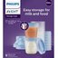 Philips AVENT VIA zásobníky s adaptérom poháriky 180 ml x 10 ks, s vrchnákmi, adaptér 2 ks (SCF618/10) 1x1 set obrázok