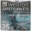 Wellion SAFETYLANCETS 25G - LANCETA bezpečnostná priemer 1,8 mm, sterilná, jednorazová 1x200 ks obrázok