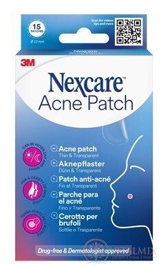 3M Nexcare Náplast na akné tenká a průhledná 1x15 ks