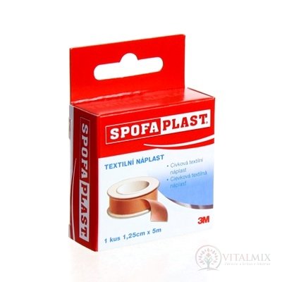 3M Spofaplast č.131 Textilní náplast 1,25cm x 5m, fixační, cívka 1x1 ks