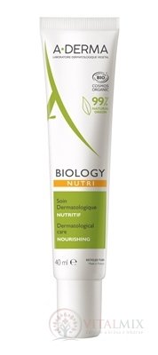 A-DERMA BIOLOGY NUTRI péče VYŽIVUJÍCÍ snižuje pnutí pokožky 1x40 ml