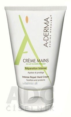 A-DERMA Creme MAINS AU LAIT D&#39;Avoine Rhealba krém na ruce 1x50 ml