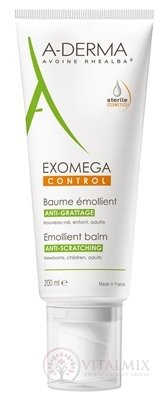 A-DERMA Exomega CONTROL BAUME Emollient emolienčný balzám 1x200 ml