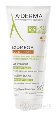 A-DERMA EXOMEGA CONTROL Emolenční MLÉKO (inov.2022, eco tube) 1x200 ml
