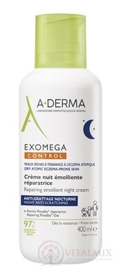 A-DERMA EXOMEGA CONTROL Noční krém regenerační emolienční 1x400 ml