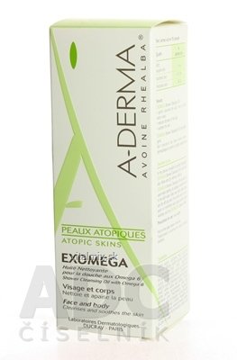 A-DERMA Exomega Huile Nettoyante inů. sprchový čistící olej 1x200 ml
