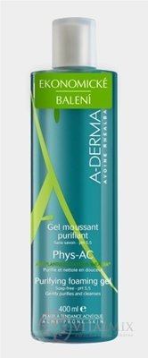 A-DERMA PHYS-AC GEL Moussant Purifiant čistící pěnivý gel 1x400 ml