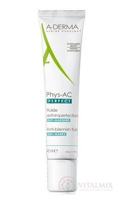 A-DERMA PHYS-AC PERFECT fluid ANTI-IMPERFECTIONS fluid proti nedokonalostem pleti 1x40 ml