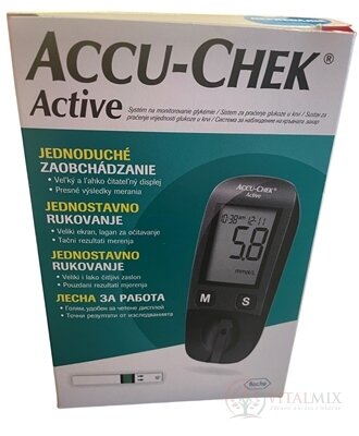 ACCU-CHEK Active Kit glukometr + příslušenství k monitorování glykémie 1x1 set