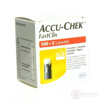 ACCU-CHEK FastClix Zásobník lancetové do odběrového pera, 17x6 lancet (102 ks), 1x1 bal