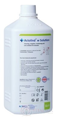 Actolind w Solution roztok na čištění a péči o rány, 1x1 l