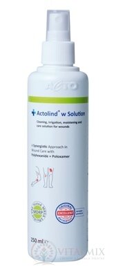 Actolind w Solution roztok ve spreji na čištění a péči o rány, 1x250 ml