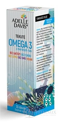 Adelle Davis OMEGA 3 z mořských řas tekuté (33 dávek) 1x50 ml