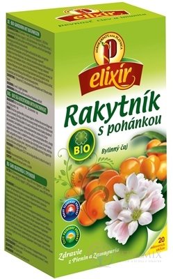 AGROKARPATY BIO Rakytník s pohankou bylinný čaj, balené sáčky, 20x1,5 g (30 g)