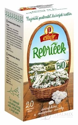 AGROKARPATY BIO Žebříček obyčejný bylinný čaj, čistý přírodní produkt, 20x2 g (40 g)