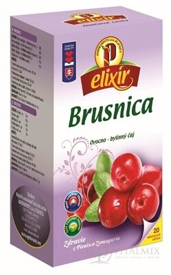 AGROKARPATY Brusinka pravá ovocno - bylinný čaj, balené sáčky, 20x1,5 g (30 g)