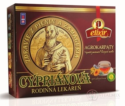 AGROKARPATY kazeta Cypriána RODINNÁ LÉKÁRNA bylinný čaj 90x1,5 g (135 g)