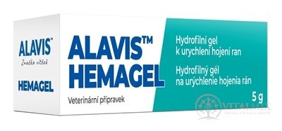 ALAVIS HEMAGEL veterinární hydrofilní gel na rány 1x5 g